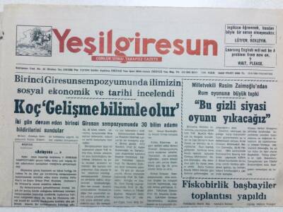 Yeşil Giresun Gazetesi 20 Haziran 1994 - Kümbet Muhteşem Olacak GZ41101 - 1