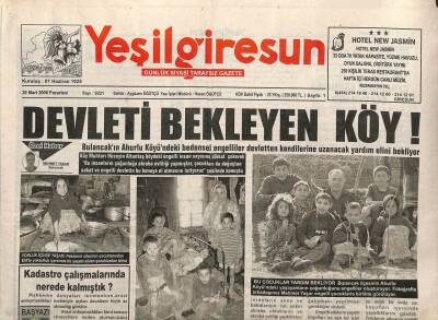 Yeşil Giresun Gazetesi 20 Mart 2006 - Devleti Bekleyen Köy GZ108739 - 1
