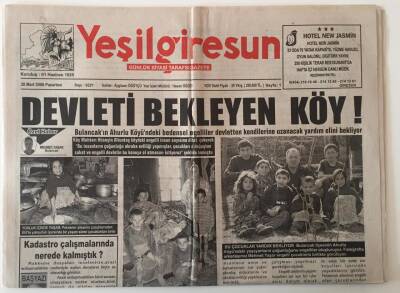 Yeşil Giresun Gazetesi 20 Mart 2006 - Devleti Bekleyen Köy ! GZ28911 - 1