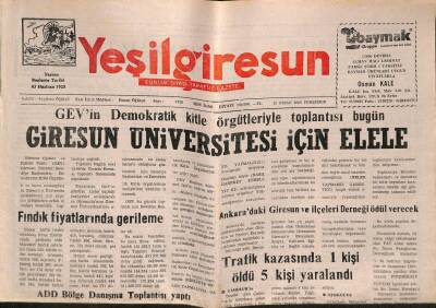 Yeşil Giresun Gazetesi 20 Nisan 2000 - Ş. Karahisarlı Tütün Üreticisi Fiyatları Düşük Buldu GZ77928 - 1