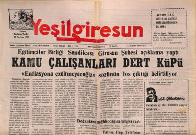 Yeşil Giresun Gazetesi 21 Aralık 1999 - Fındık Yağı Rağbet Gördü GZ79019 - 1