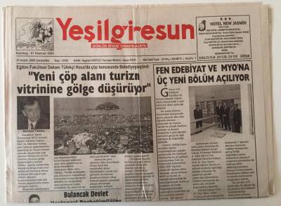 Yeşil Giresun Gazetesi 21 Aralık 2005 - Yeni Çöp Alanı Turizm Vitrinine Gölge Düşürüyor GZ28608 - 1