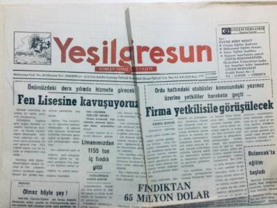 Yeşil Giresun Gazetesi 21 Eylül 1994 - Fen Lisesine Kavuşuyoruz GZ41149 - 1