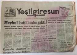 Yeşil Giresun Gazetesi - 22 Ağustos 1986 - İtalyada Fındık Rekoltesinin Yüksek Olduğu Söyleniyor - GZ43827 - 1