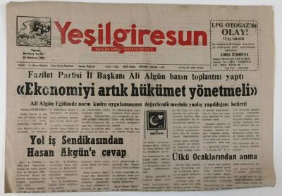 Yeşil Giresun Gazetesi 22 Eylül 2000 - Ülkü Ocaklarında Anma GZ13344 - 2