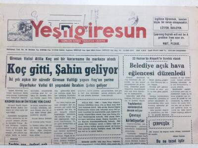 Yeşil Giresun Gazetesi 22 Haziran 1994 - Koç Gitti Şahin Geliyor GZ41107 - 1