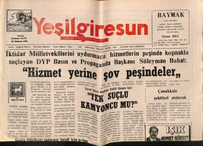 Yeşil Giresun Gazetesi 22 Mart 2000 - Başkan Işık Ankarada GZ77895 - 1