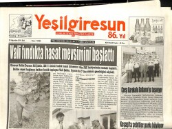 Yeşil Giresun Gazetesi 23 Ağustos 2011 - Vali Fındıkta Hasat Mevsimini Başlattı GZ101994 - 1