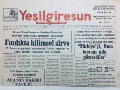 Yeşil Giresun Gazetesi 23 Haziran 1994 - Fındıkta Bilimsel Zirve GZ41108 - 1