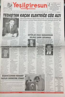 Yeşil Giresun Gazetesi 23 Kasım 2005 Fatih KitapçıGemiyi Terk Edip Kaçmam GZ26079 - 1