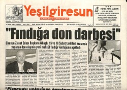 Yeşil Giresun Gazetesi 23 Şubat 2006 - Fındığa Don Darbesi GZ101590 - 2