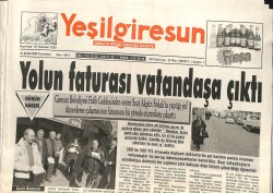 Yeşil Giresun Gazetesi 23 Şubat 2008 - Yolun Faturası Vatandaşa Çıktı GZ101642 - 2