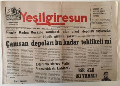 Yeşil Giresun Gazetesi 24 Aralık 1999 - Çamsan Depoları Bu Kadar Tehlikeli Mi ? GZ28666 - 1