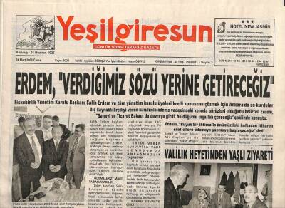 Yeşil Giresun Gazetesi 24 Mart 2006 - Giresunsporda Başarı İçin Destek Şart GZ108743 - 1