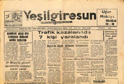 Yeşil Giresun Gazetesi 24 Mayıs 1983 - Bulancak`ta Mustafa Yalçın Kaya Futbol Turnuvası Başladı GZ79710 - 1