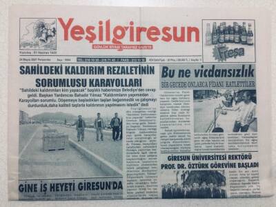 Yeşil Giresun Gazetesi - 24 Mayıs 2007 - Gine İş Heyeti Giresunda GZ46530 - 2