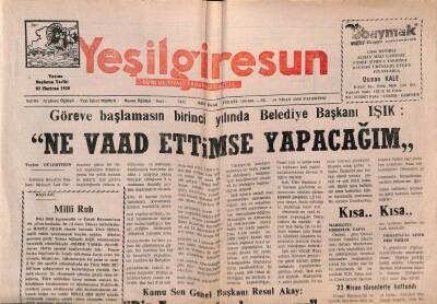 Yeşil Giresun Gazetesi 24 Nisan 2000 - 23 Nisan Törenlerle Kutlandı GZ77924 - 1
