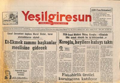 Yeşil Giresun Gazetesi 24 Ocak 1995 - Kıroğlu , Bayilere Kafayı Taktı GZ77853 - 1