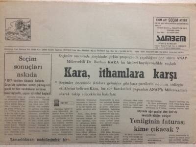 Yeşil Giresun Gazetesi 25 Ekim 1991 - Kara, İthamlara Karşı GZ34034 - 1