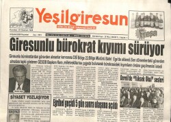 Yeşil Giresun Gazetesi 25 Şubat 2008 - Giresunlu Bürokrat Kıyımı Sürüyor GZ101641 - 2