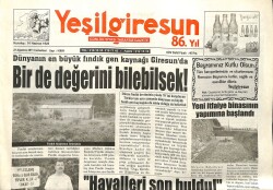 Yeşil Giresun Gazetesi 27 Ağustos 2011 - Dünyanın En Büyük Fındık Gen Kaynağı Giresunda GZ101988 - 1