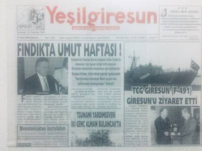 Yeşil Giresun Gazetesi 27 Mart 2006 - Fındıkta Umut Haftası GZ42153 - 1