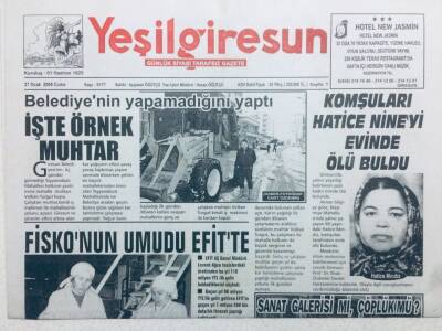 Yeşil Giresun Gazetesi 27 Ocak 2006 - Fiskonun Umudu Efitte GZ41663 - 1