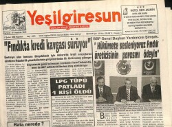 Yeşil Giresun Gazetesi 27 Şubat 2006 - Fındıkta Kredi Kavgası Sürüyor GZ101593 - 2
