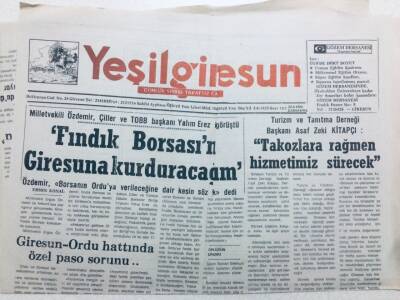 Yeşil Giresun Gazetesi 28 Eylül 1994 - FKB Eski Acı Fındığı Dış Piyasaya Sürdü GZ41153 - 1