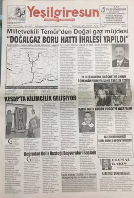 Yeşil Giresun Gazetesi 28 Mayıs 2005 Başkan Kitapçı Yönetici Avında GZ26083 - 1