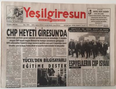 Yeşil Giresun Gazetesi 28 Şubat 2006 - CHP Heyeti Giresunda GZ31000 - 1