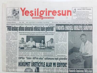 Yeşil Giresun Gazetesi 29 Ağustos 2006 - FKB Kıskaç Altına Alınarak Etkisiz Hale Getirildi GZ41394 - 1