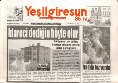 Yeşil Giresun Gazetesi 29 Temmuz 2011 - Vali Giresun İçin Turizm Atağı Başlattı GZ108031 - 1