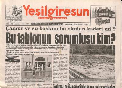 Yeşil Giresun Gazetesi 3 Ekim 2007 - TMOdan Fındık Üreticisine 122 Milyon YTLlik Ödeme GZ96310 - 1