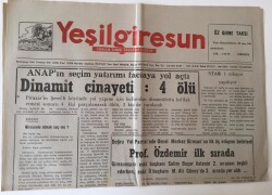 Yeşil Giresun Gazetesi - 3 Eylül 1991 - Giresunlu Olmak Suç Mu ? - GZ43658 - 2