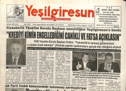 Yeşil Giresun Gazetesi 3 Mart 2006 - Enver Yücelden 110 Öğrenciye Eğitim Bursu GZ101595 - 2