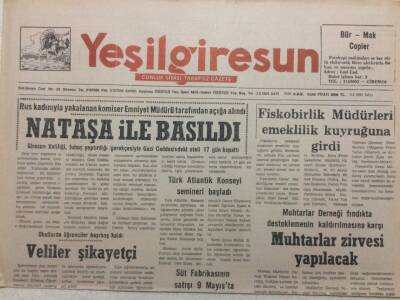 Yeşil Giresun Gazetesi 3 Mayıs 1994 - Komiser Nataşa İle Basıldı GZ38258 - 1