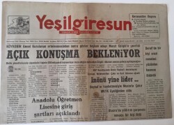 Yeşil Giresun Gazetesi - 30 Temmuz 1991 - Anadolu Öğretmen Lisesine Giriş Şartları Açıklandı - GZ43651 - 2