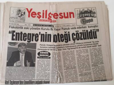 Yeşil Giresun Gazetesi - 4 Aralık 2007 - Entegrenin İpoteği Çözüldü - GZ43666 - 1