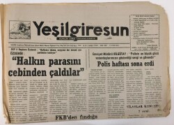 Yeşil Giresun Gazetesi 4 Kasım 1995 - Halkın Parasını Cebinden Çaldılar GZ13345 - 1