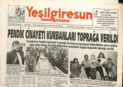 Yeşil Giresun Gazetesi 4 Mart 2006 - Uçtu Uçtu Çatı Uçtu GZ101596 - 2