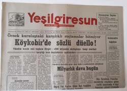 Yeşil Giresun Gazetesi - 5 Ağustos 1991 - Köykobirde Sözlü Düello ! - GZ43654 - 1