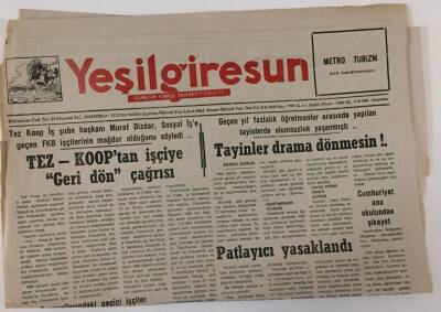 Yeşil Giresun Gazetesi 5 Kasım 1994 - TEZ- KOPtan İşçiye Geri Dön Çağrısı GZ13358 - 2