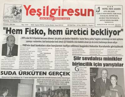 Yeşil Giresun Gazetesi 6 Aralık 2005 -Suda Ürküten Gerçek GZ30878 - 1
