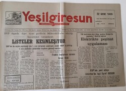Yeşil Giresun Gazetesi - 6 Eylül 1991 - Üç Yaylamız Turizm Alanı İlan Edilince Turizme Para Akıyor - GZ43660 - 2