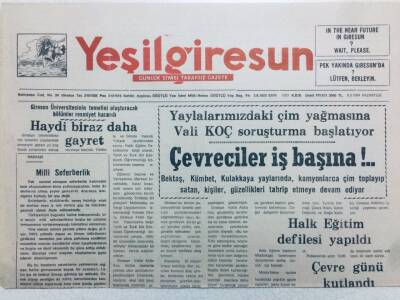 Yeşil Giresun Gazetesi 6 Haziran 1994 - Çevreciler İş Başında GZ41094 - 1