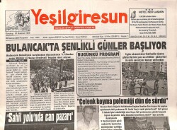 Yeşil Giresun Gazetesi 6 Haziran 2006 - Fatih Kitapçı Devam Edecek GZ108323 - 2