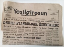 Yeşil Giresun Gazetesi - 6 Temmuz 1999 - Ankaradaki Faaliyet Gösteren Giresun Dernekleri Bir Çatı Altında Birleşti - GZ43820 - 2