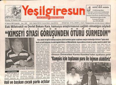 Yeşil Giresun Gazetesi 7 Haziran 2006 - Giresunspor Kongreye Doğru GZ108324 - 1