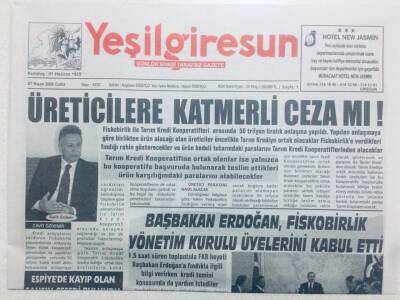 Yeşil Giresun Gazetesi 7 Nisan 2006 - Üreticilere Katmerli Ceza mı? GZ40794 - 1